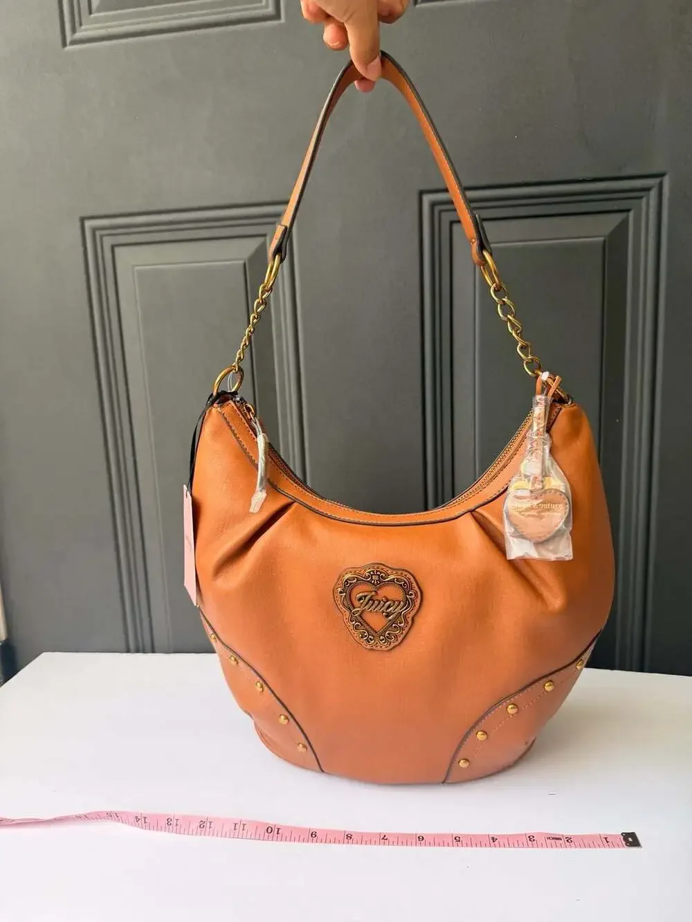 Juicy Couture In Her Juicy Era Hobo Bag in Cinnamon